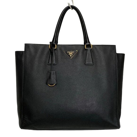 PRADA - Black Saffiano Lux (Leather) Tote Bag 581-081825 - Picture 1 of 9